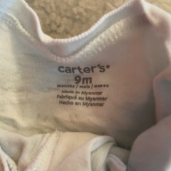 Carters 9 month zipper footie pajamas animals turtle hippo alligator crocodile - Picture 4 of 5